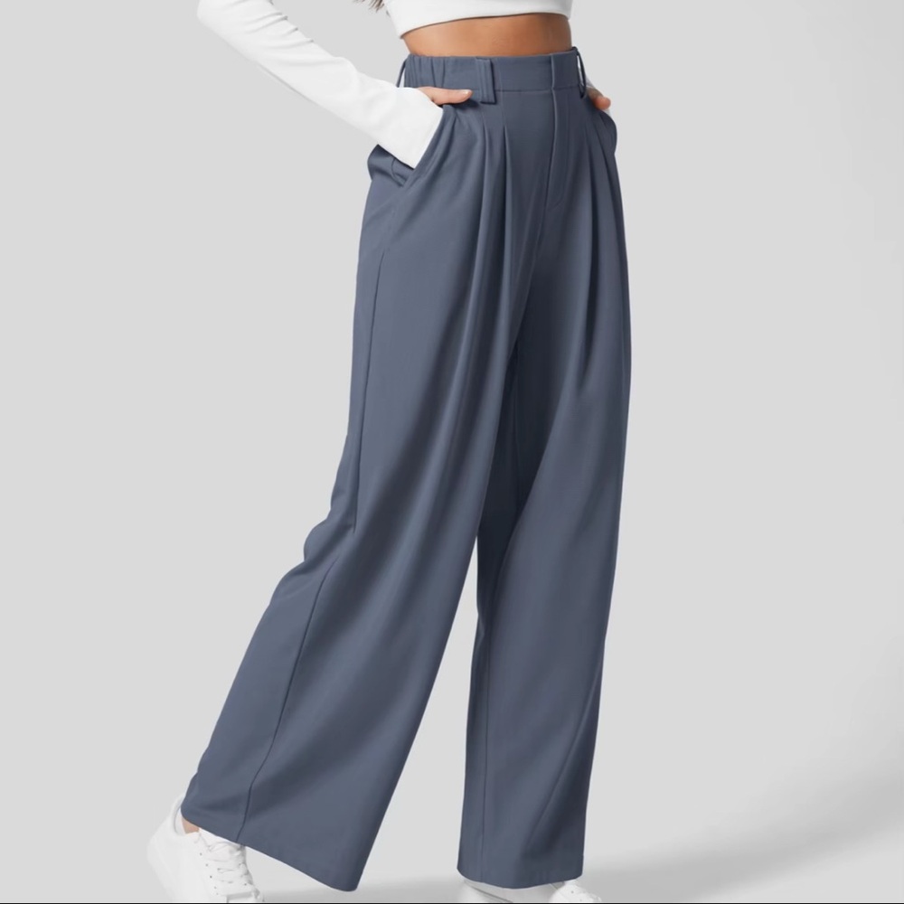 Halara Waffle wide leg trousers